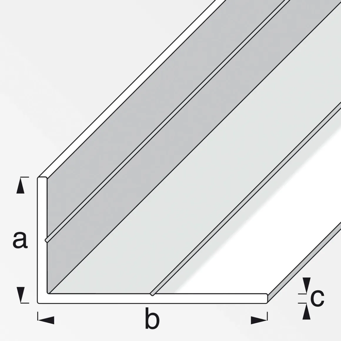 MyTool Winkel 7,5 x 12,5 mm 1m ungleichschenklig blank