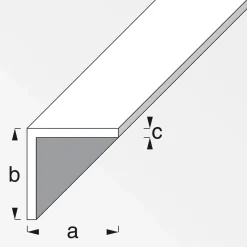 MyTool Winkel 15 x 15 x 1 mm 1m silber-eloxiert