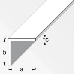 MyTool Winkel 25 x 25 x 1,8 mm 1m weiß