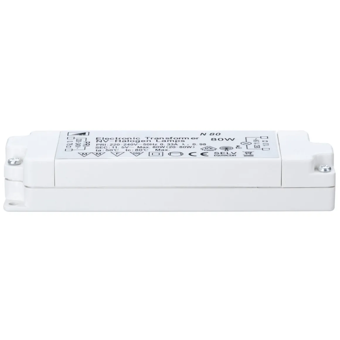 NP Elek.Trafo max.20-80W 230/12V weiss
