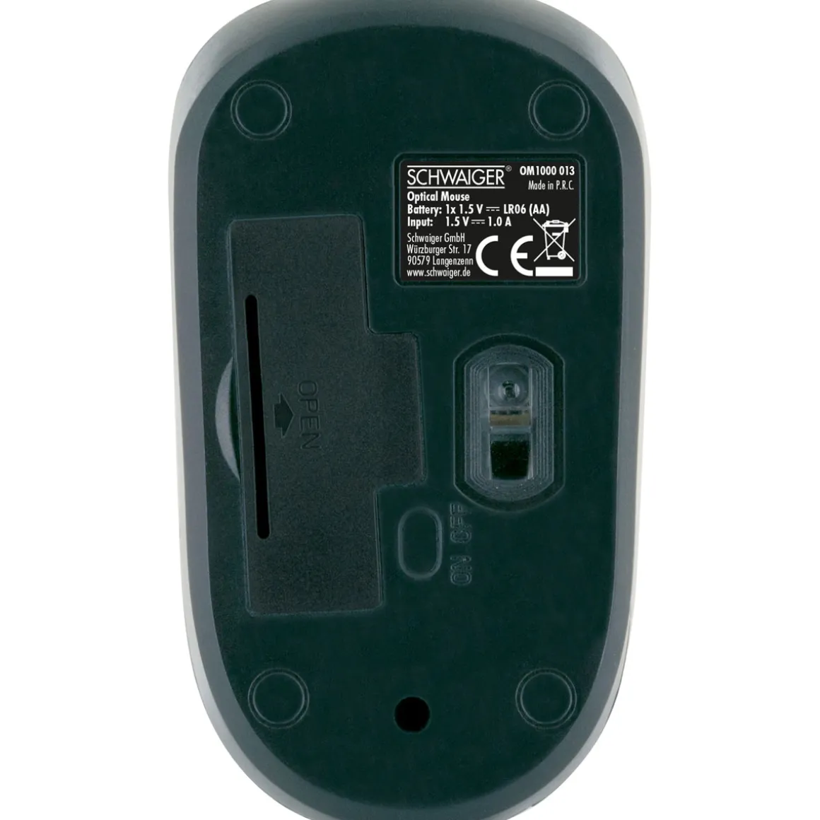 Optische PC Funkmaus schwarz/grau