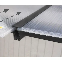 Palram Terrassenüberdachung Olympia 300 x 730 cm grau