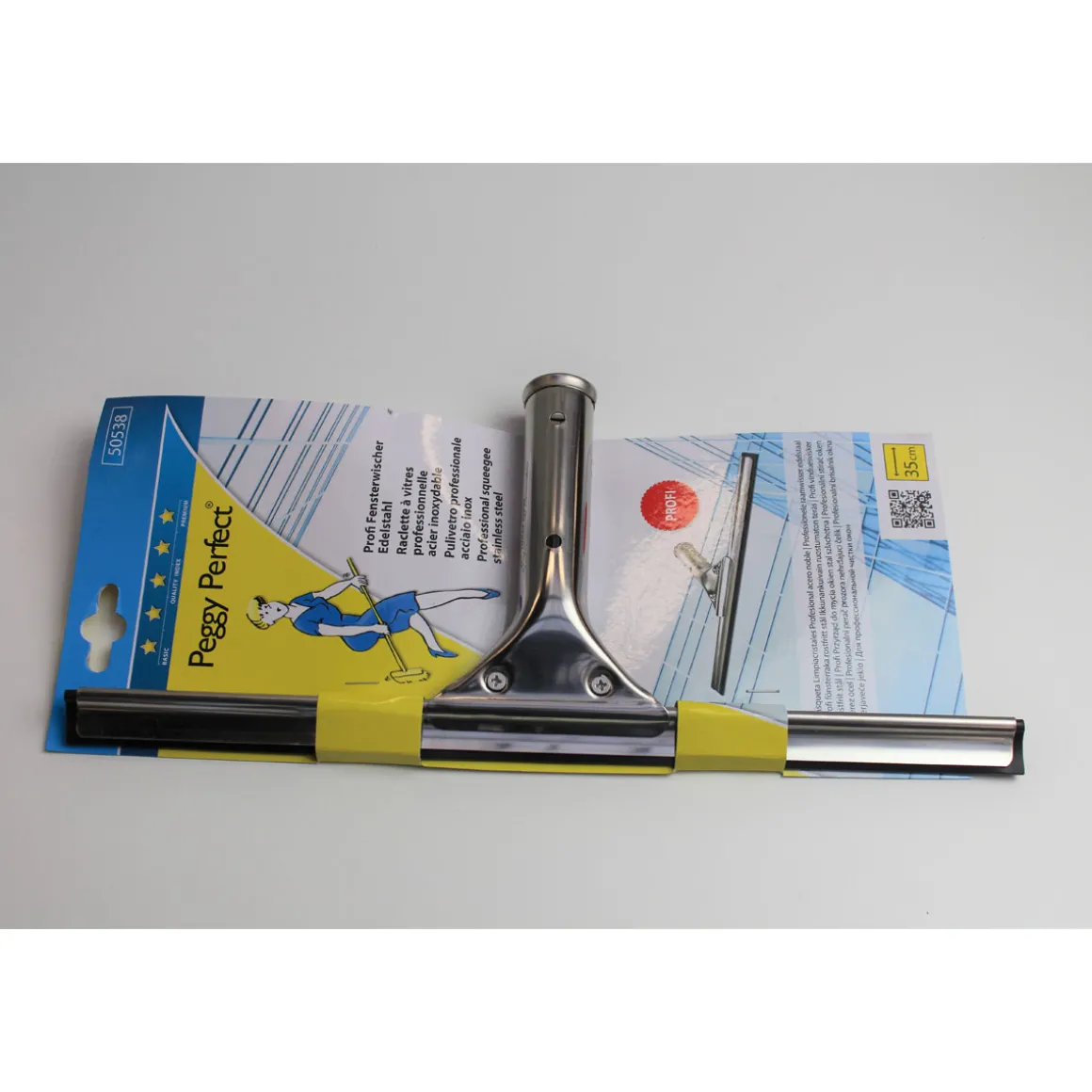 Peggy-Perfect Profi-Fensterwischer 35 cm Edelstahl
