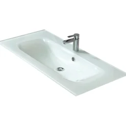 Pelipal Glaswaschtisch Trentino weiß 107 x 1,5 x 50 cm