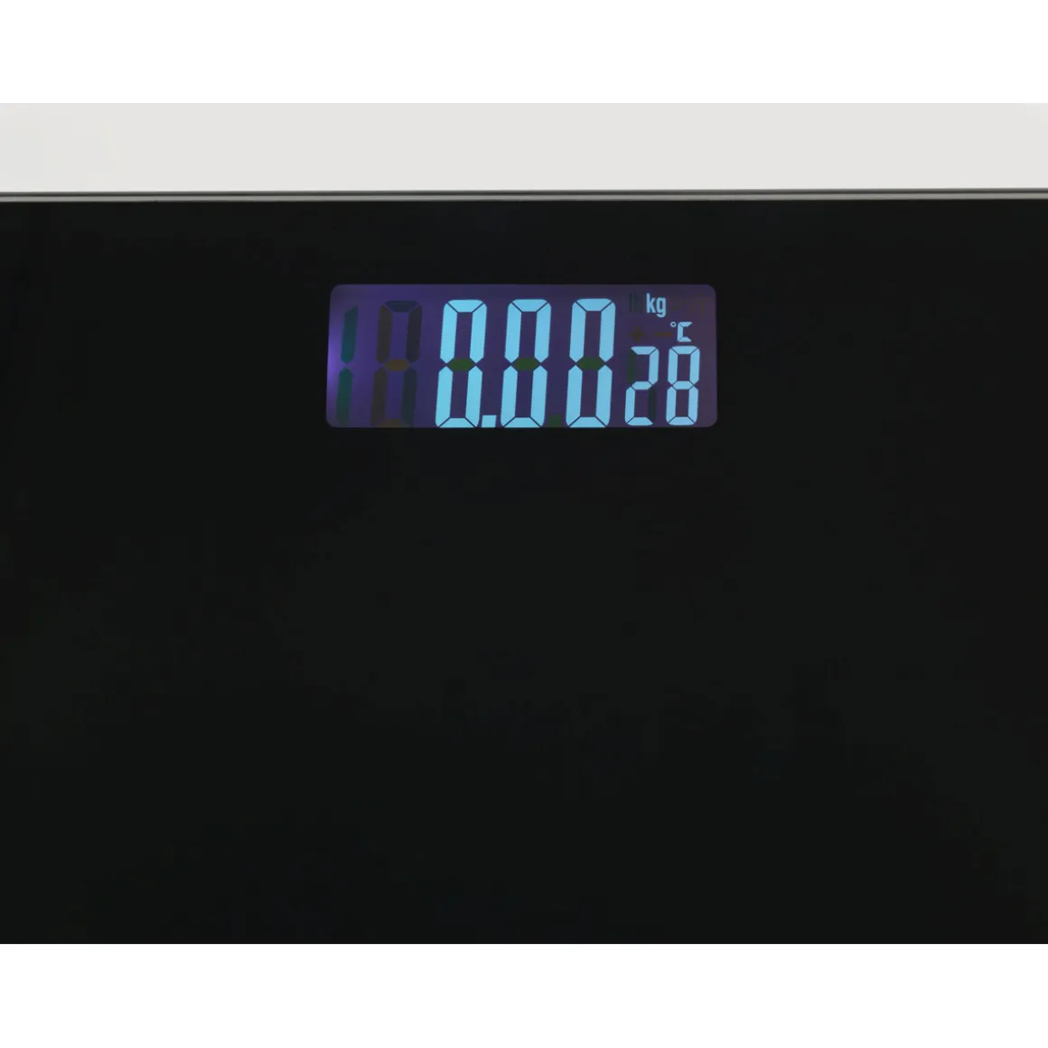 Personenwaage LED 28x28cm, schwarz