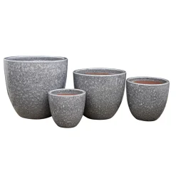 Pflanzentopfserie Glasierter Stein