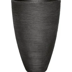 Pflanzgefäß Rillenoptik 40 x 60 cm anthrazit