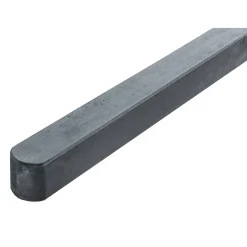 Pfosten 9 x 9 x 190 Kiefer dunkelgrau gebeizt für Dichtzaun