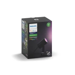 Philips Hue LED-Außenleuchte Lily 19,4 x 8,4 x 7 cm schwarz