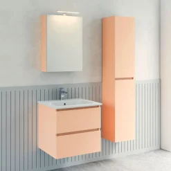 Progetto Idea Stella Hochschrank Miral BxHxT 34x132x25cm, 2 Türen, individuelle RAL-Farbe konfigurierbar