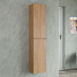 Progetto Idea Stella Hochschrank Miral BxHxT 34x132x25cm, 2 Türen, verschiedene Holzdekore