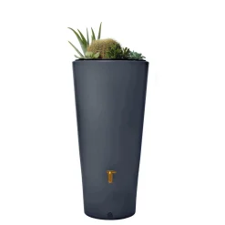 4rain Regenspeicher Vaso mit 2in1 Funktion grau 220 L
