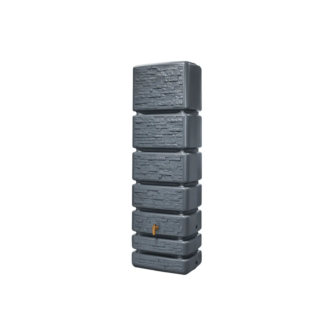 4rain SLIM STONE DECOR Wandtank 350 Liter graphite grey