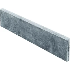 Rasenbord, grau mit Nut und Feder100x25x5 cm