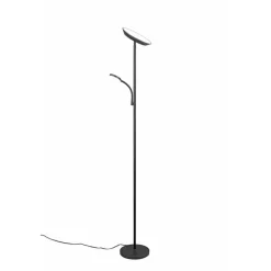 Reality LED Stehleuchte SPECTER schwarz mit Lesearm