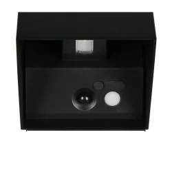 Reality LED Wandleuchte GENIE schwarz eckig
