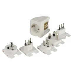 Reisestecker Welt mit Zusatzsicherung