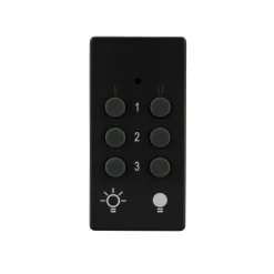 REV Ritter Funkschalt-Set außen IP44 Standard mit Fernbedienung 2+1 schwarz