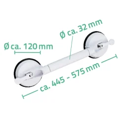 RidderReisesauggriff mit 2 Saugern 44,5-57,5 cm teleskopierbar weiß