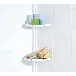 RidderTeleskop-Duscheckregal mit 4 Ablagen 130-260 cm weiß
