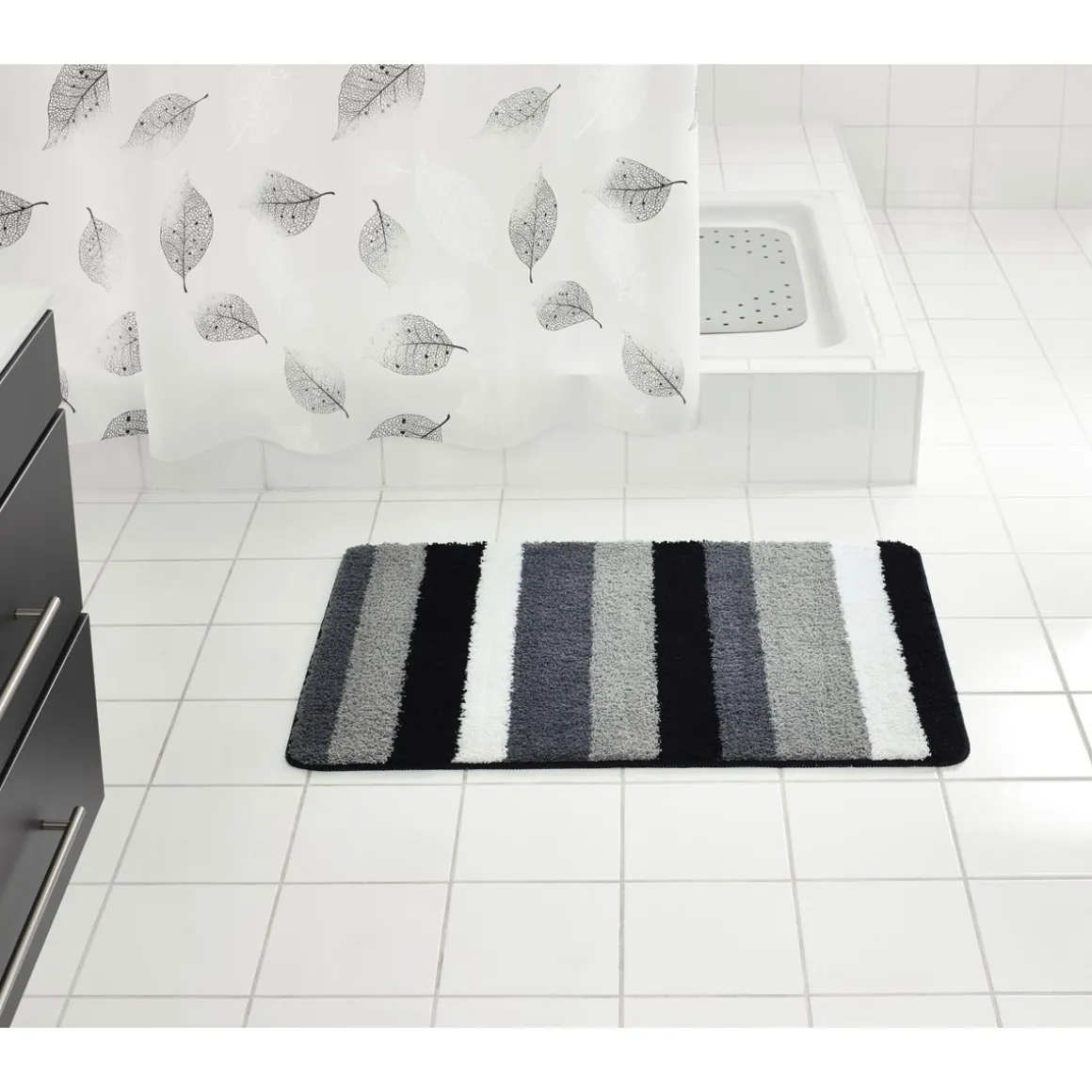 RidderTeppich Carl 60 x 90 cm grau Polyester