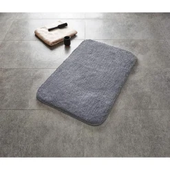RidderTeppich Chic 60 x 90 cm grau Polyester-Microfaser