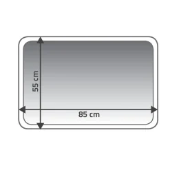 RidderTeppich Stadion 55 x 85 cm hellblau Polyester-Microfaser