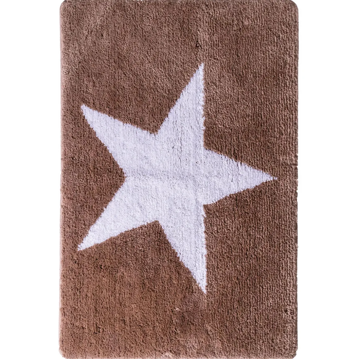 RidderTeppich Star 60 x 90 cm weiß-beige Polyester-Microfaser
