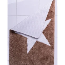 RidderTeppich Star 60 x 90 cm weiß-beige Polyester-Microfaser