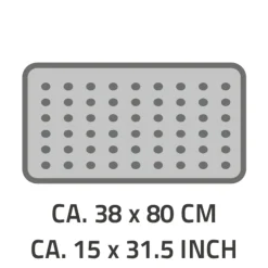 RidderWanneneinlage Lido 38 x 80 cm schwarz