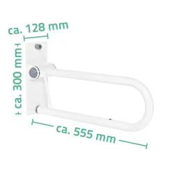 RidderWC-Aufstehbügel 55,5 cm klappbar weiß