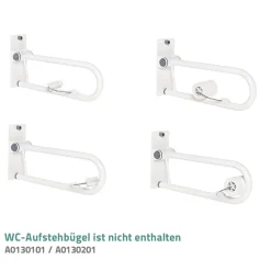 RidderWC-Papierhalter für WC-Aufstehbügel klappbar