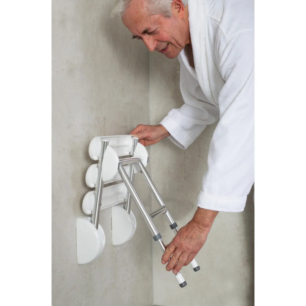 RidderXL-Adapter für Duschklappsitz Pro chrom