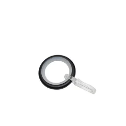 Ringe Metall mit Haken 16mm schwarz