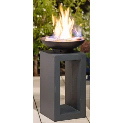Rothmann Feuerschale Breda auf Podest 40 x 69 cm