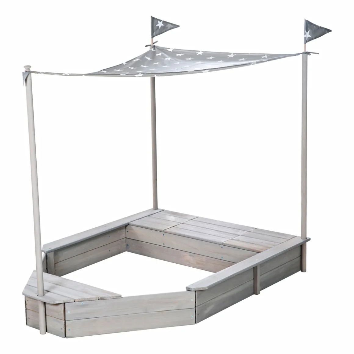 Sandkasten Boot 65 x 109 x 154 cm
