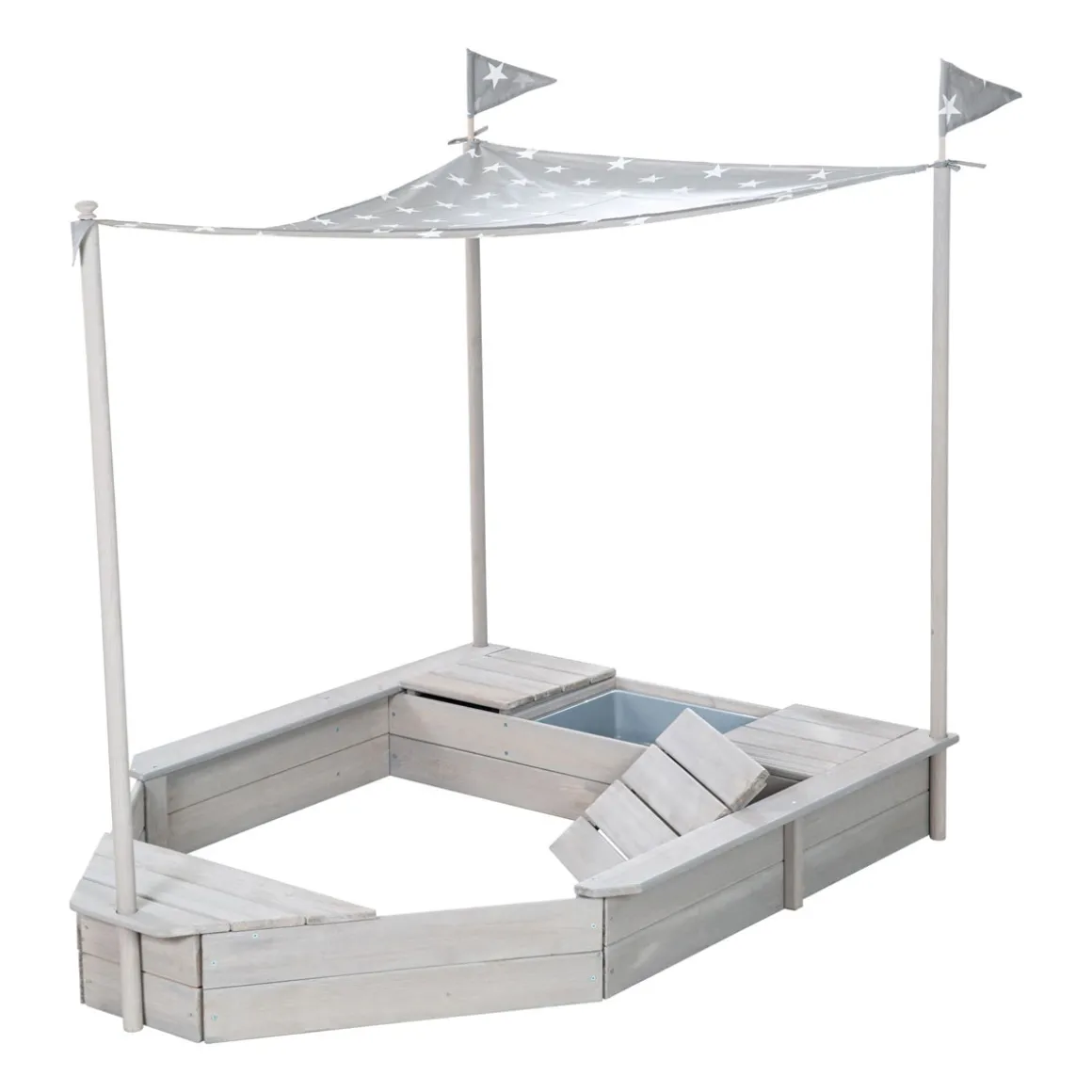 Sandkasten Boot 65 x 109 x 154 cm