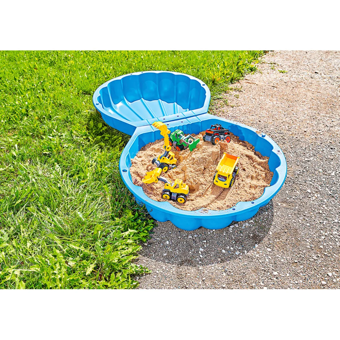 Sand- und Wasserspielmuschel blau