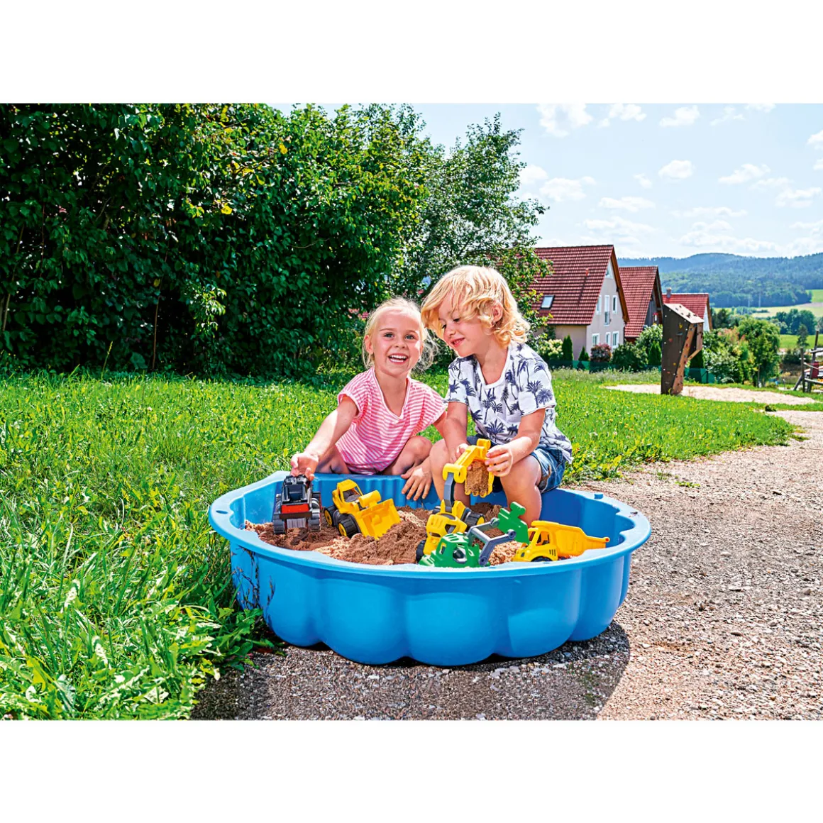 Sand- und Wasserspielmuschel blau