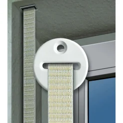 Schellenberg Gurtführung rund für 14-23 mm Gurtband weiß