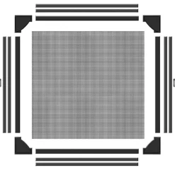 Schellenberg Insektenschutz-Magnetrahmen 100 x 120 cm anthrazit