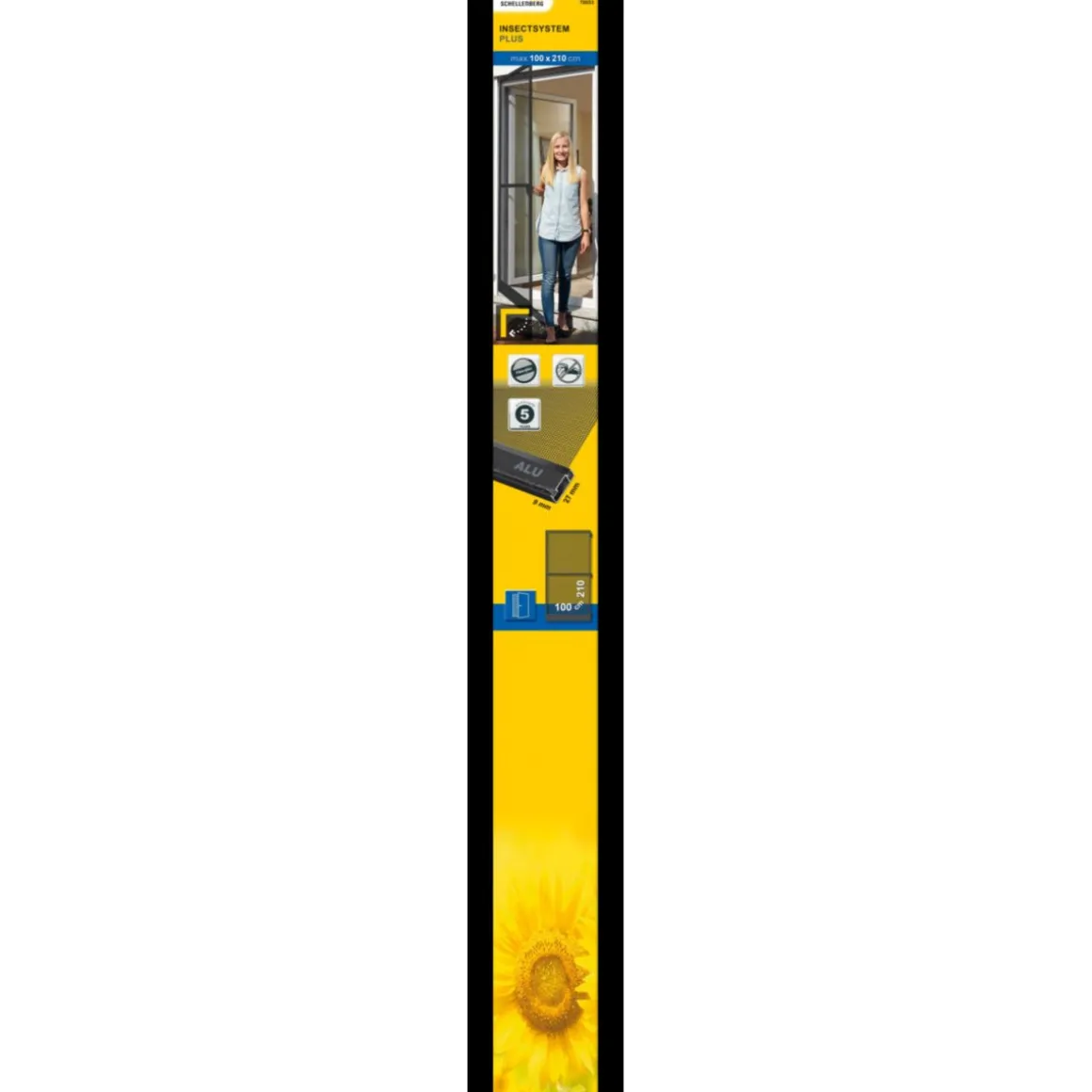 Schellenberg Insektenschutztür Plus 100 x 210 cm anthrazit