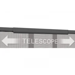 Schellenberg Tür Fliegengitter Teleskopvorhang 105-130 x 250 cm Breite verstellbar anthrazit
