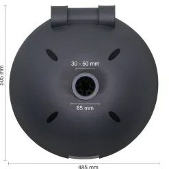 Schneider Schirme Beton-Schirmständer 40 kg halbrund anthrazit
