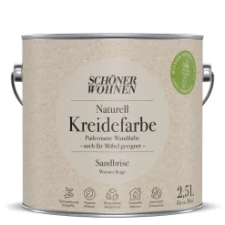 Schöner Wohnen FarbeNaturell Kreidefarbe 2,5 L Sandbriese