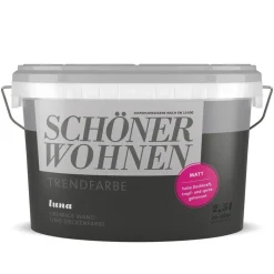 Schöner Wohnen Farbe Trend Wandfarbe Luna matt 2,5 L