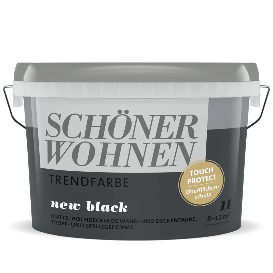 Schöner Wohnen FarbeWandfarbe Trendfarbe new black 1 Liter