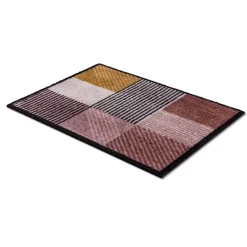 Schöner WohnenSchmutzfangmatte Manhattan 67x100 cm Geomix Kastanie-rose