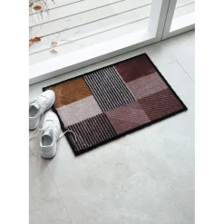 Schöner WohnenSchmutzfangmatte Manhattan 50x70 cm Geomix kastanie-rose