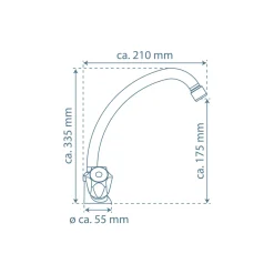 SchütteSpültischarmatur „Brilliant“ chrom Zweigriff